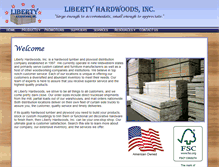 Tablet Screenshot of libertyhardwoodsinc.com